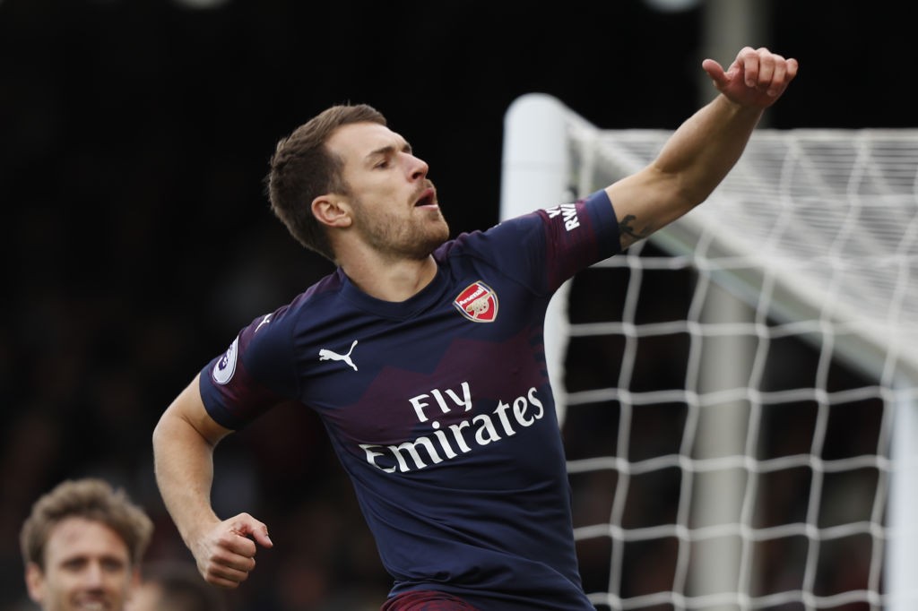 Ramsey scored one of the Goal of the Season contender against Fulham. (courtesy: AFP/Getty)