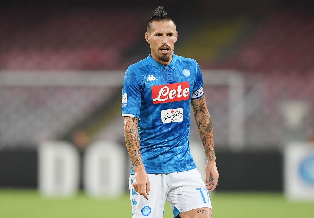 Hamsik will be key as Napoli look to breach the PSG defence. (Photo by Francesco Pecoraro/Getty Images)