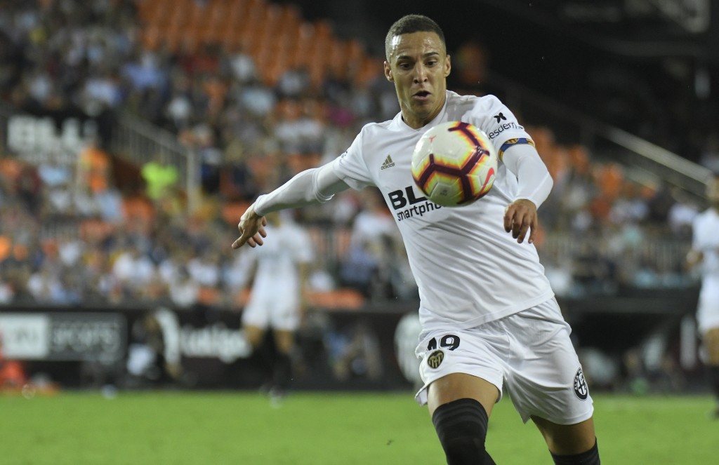 Valencia's chief threat Rodrigo Moreno (Photo by JOSE JORDAN/AFP/Getty Images)