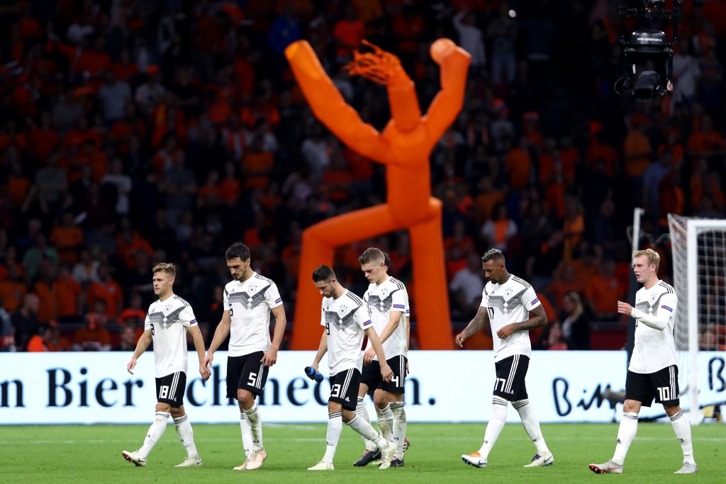 Things are going from bad to worse for Germany. (Photo by Alex Grimm/Bongarts/Getty Images)