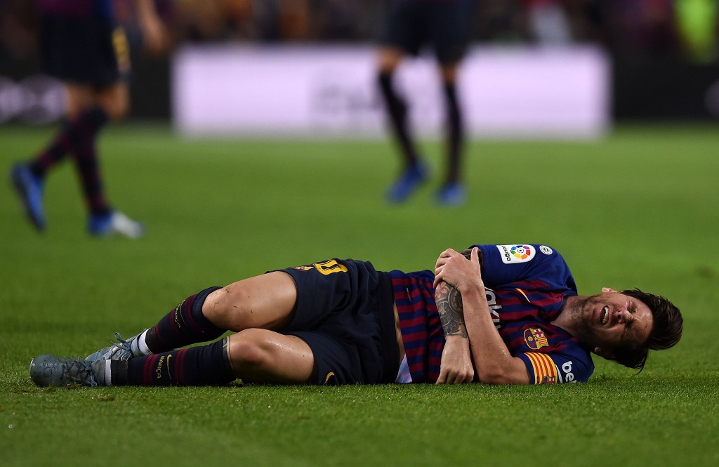 Messi's injury a concern for Barca (Photo by Alex Caparros/Getty Images)