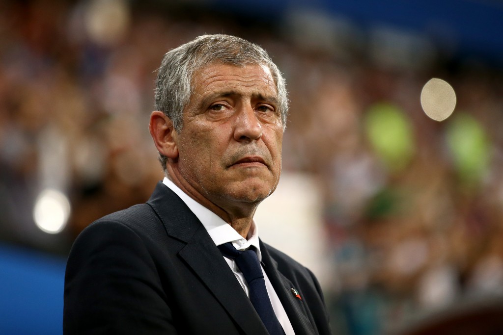 SARANSK, RUSSIA - JUNE 25: Fernando Santos, Head coach of Portugal looks on prior to the 2018 FIFA World Cup Russia group B match between Iran and Portugal at Mordovia Arena on June 25, 2018 in Saransk, Russia. (Photo by Jan Kruger/Getty Images)