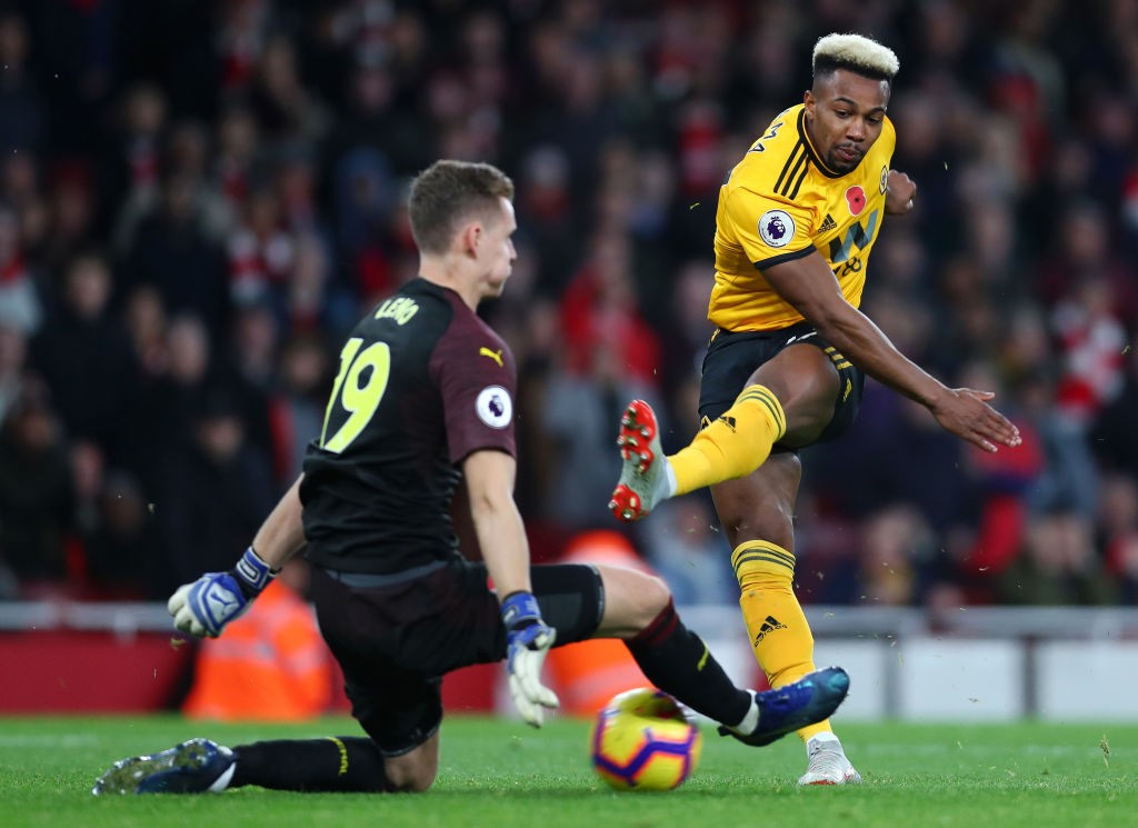 Leno put in an impressive display to deny Wolves time and again. (Photo courtesy: AFP/Getty)