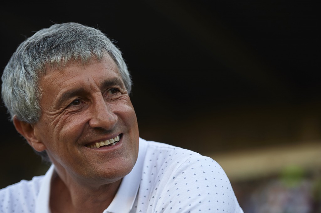 Setien's eye catching style of football is winning many admirers. (Photo by Aitor Alcalde/Getty Images)