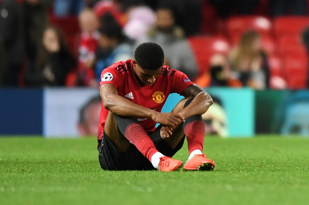 Rashford hasn't had the best of times as a Manchester United player lately. (Photo by Michael Regan/Getty Images)