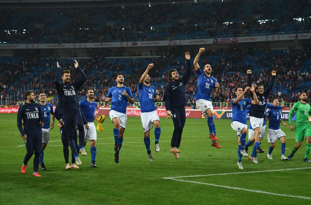Italy kept their status in the UEFA Nations League A with a win over Poland. (Photo by Claudio Villa/Getty Images)