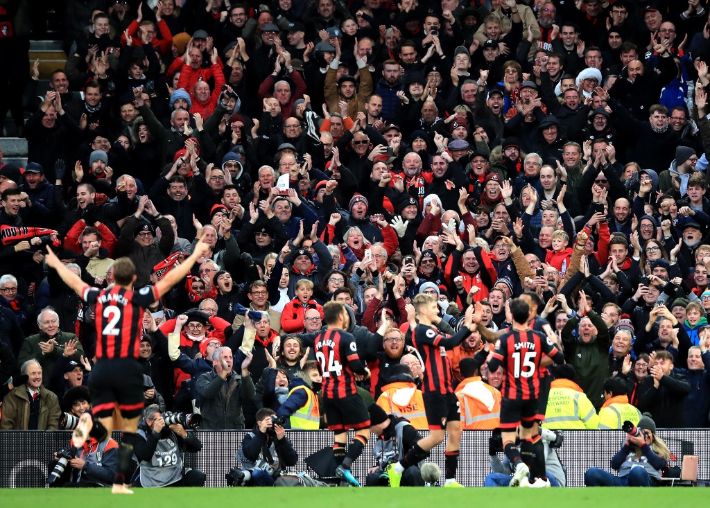 Bournemouth have been flying high so far this season. (Photo by Marc Atkins/Getty Images)