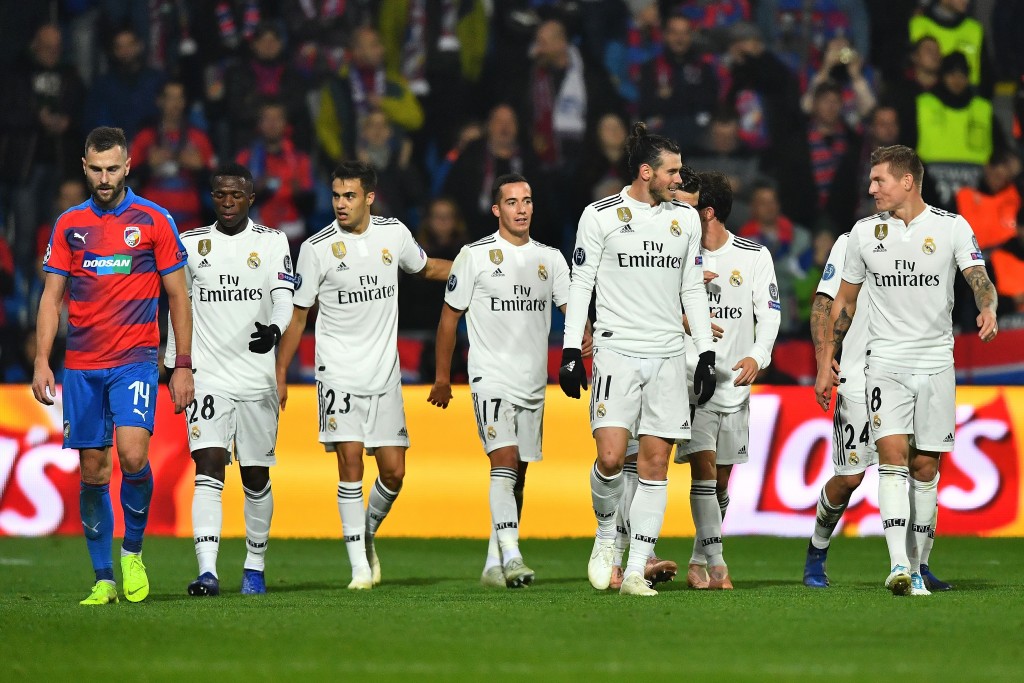 Real Madrid registered their biggest win of the season in midweke. (Photo by Joe Klamar/AFP/Getty Images)
