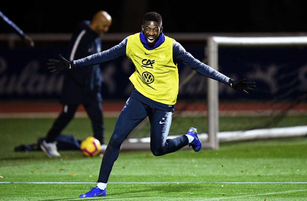 Will Dembele celebrate a move to Liverpool soon? (Photo by Franck Fife/AFP/Getty Images)