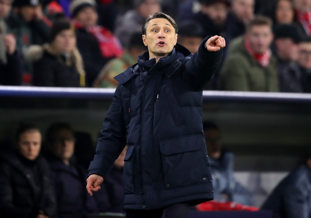 MUNICH, GERMANY - NOVEMBER 27: Niko Kovac, Manager of Bayern Munich reacts during the UEFA Champions League Group E match between FC Bayern Muenchen and SL Benfica at Fussball Arena Muenchen on November 27, 2018 in Munich, Germany. (Photo by Alex Hassenstein/Getty Images)