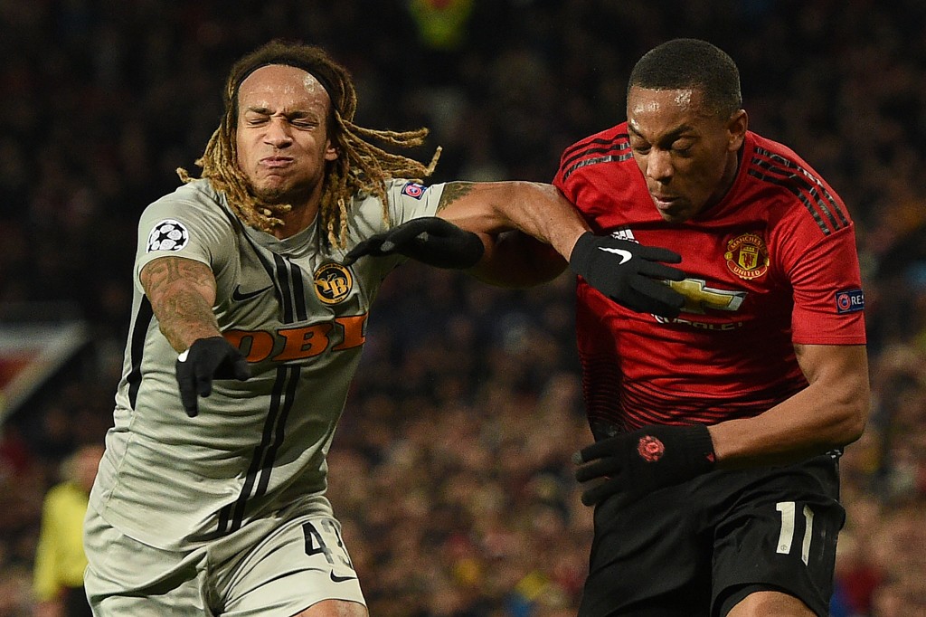 Not Martial's night (Photo: OLI SCARFF/AFP/Getty Images)