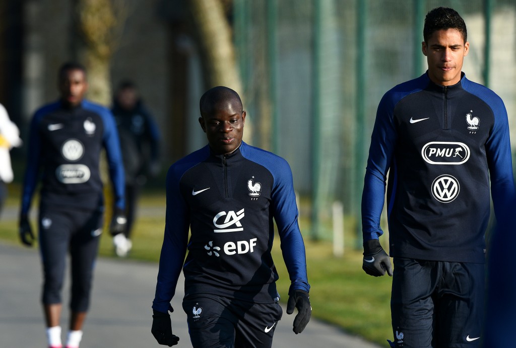 Will Kante end up joining Varane at Real Madrid? (Photo by Franck Fife/AFP/Getty Images)