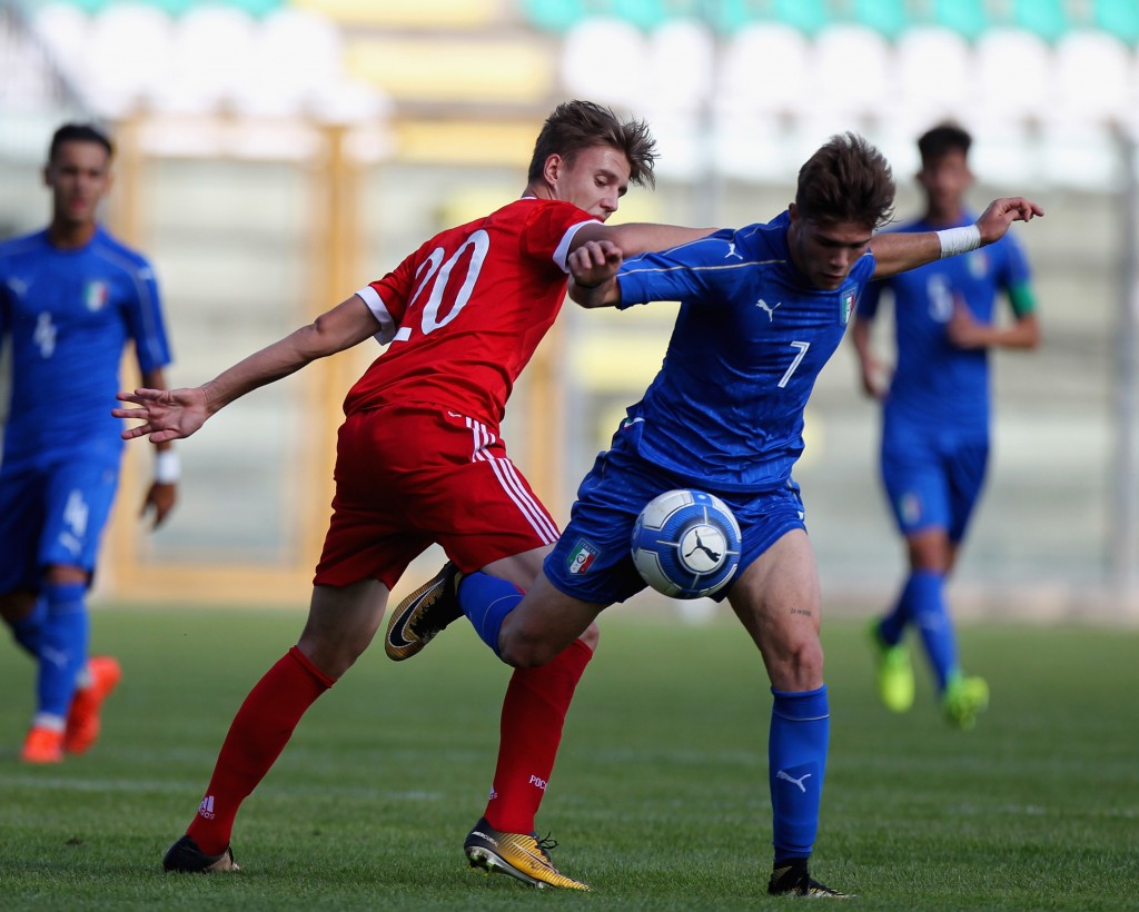 Ignatov (L) has represented Russia at all youth levels (Photo by Paolo Bruno/Getty Images)
