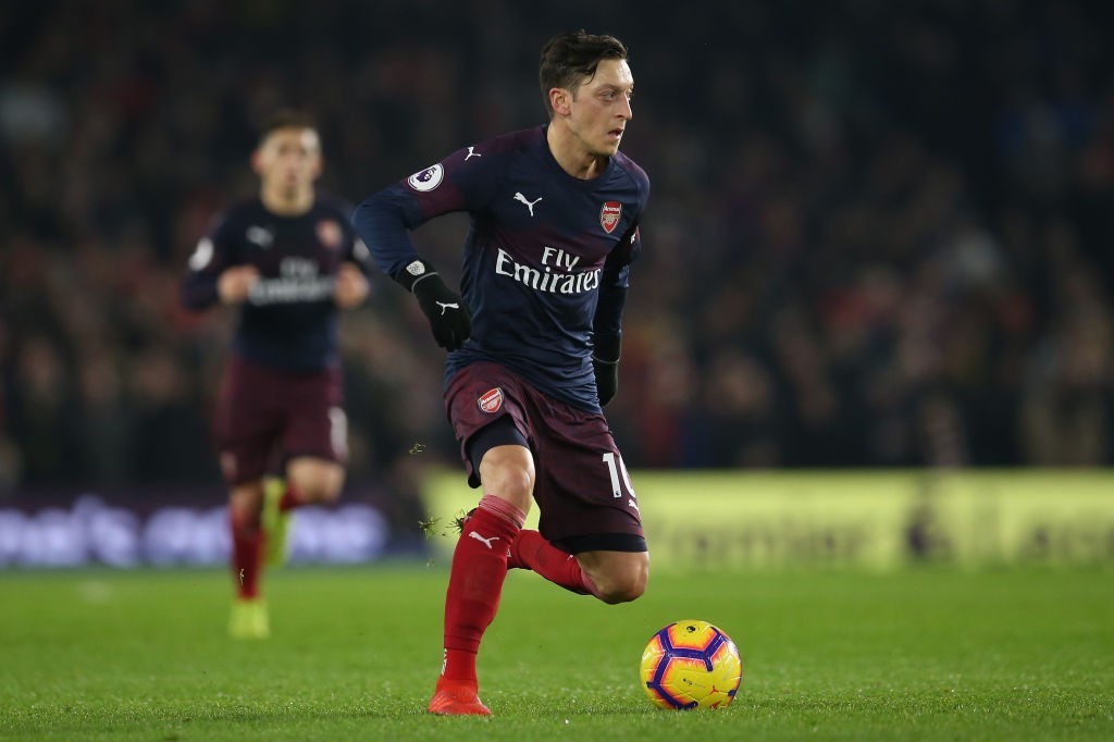 Ozil had a disappointing game against Brighton. (Photo by Steve Bardens/Getty Images)