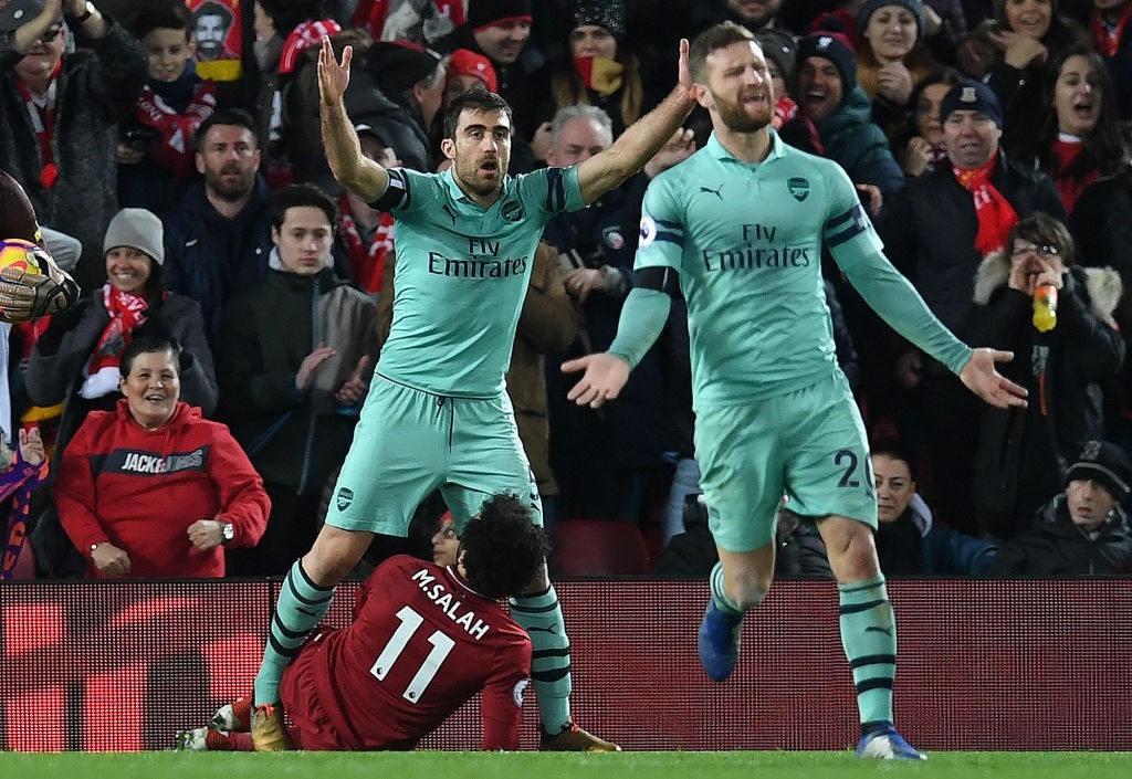 Mustafi produced a horror show and was taken off at half time. (Photo by Paul Ellis/AFP/Getty Images)