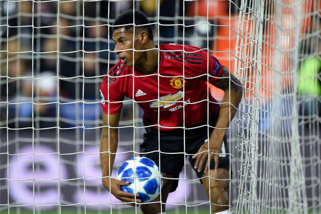 Sole bright spot for United (Photo by JOSE JORDAN/AFP/Getty Images)