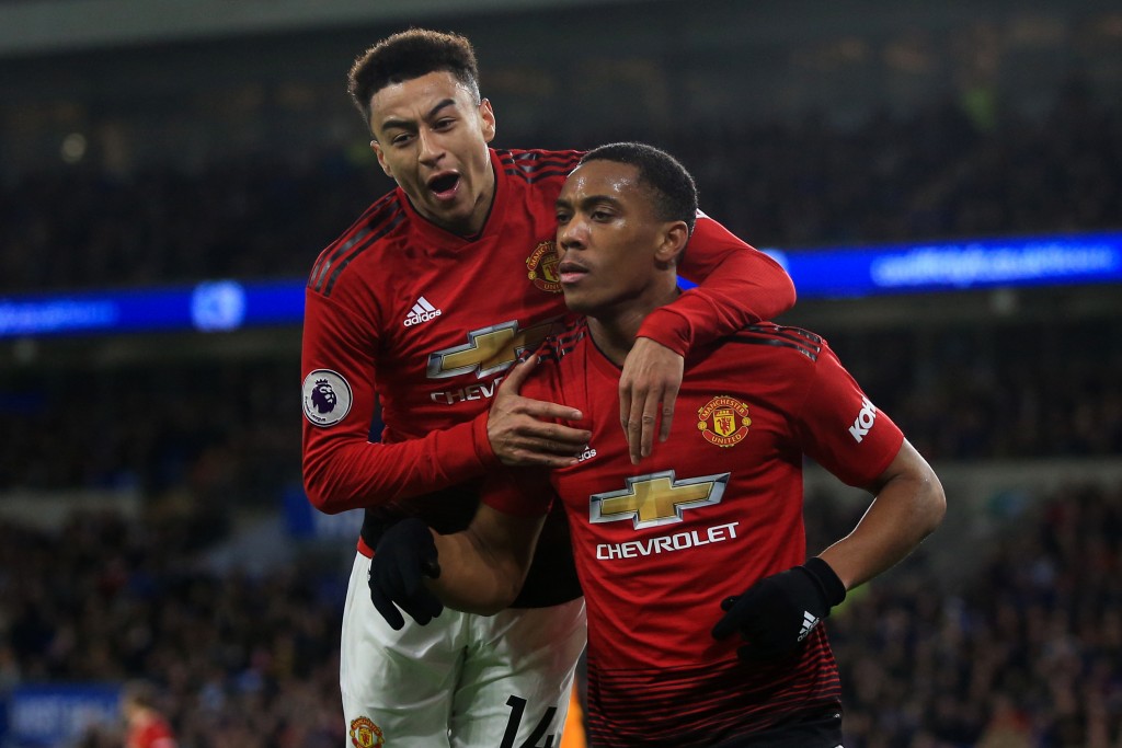 Lingard and Martial starred (Photo by Marc Atkins/Getty Images)