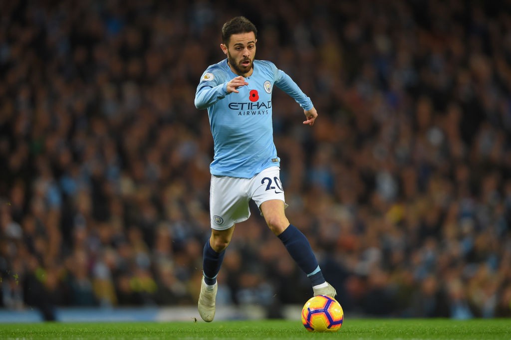 Bernardo Silva's performances have made him influential in the Manchester City side. (Photo by Mike Hewitt/Getty Images)