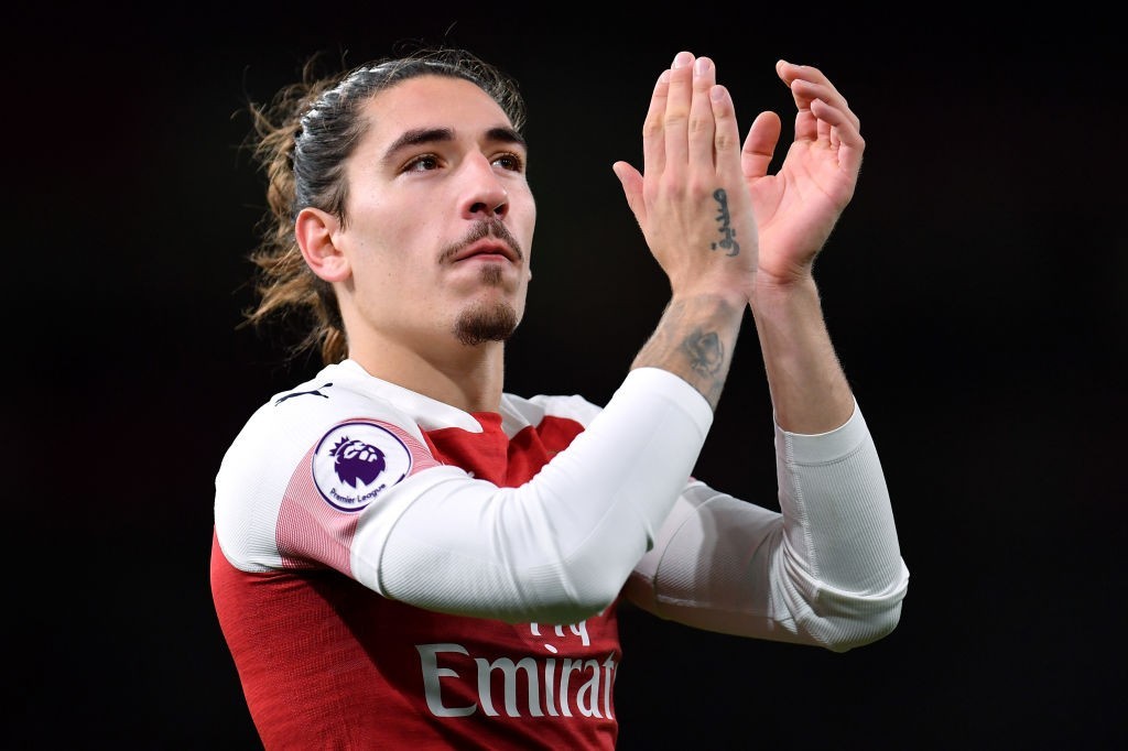 Hector Bellerin is among six other Arsenal players to return to full training. (Photo courtesy: AFP/Getty)