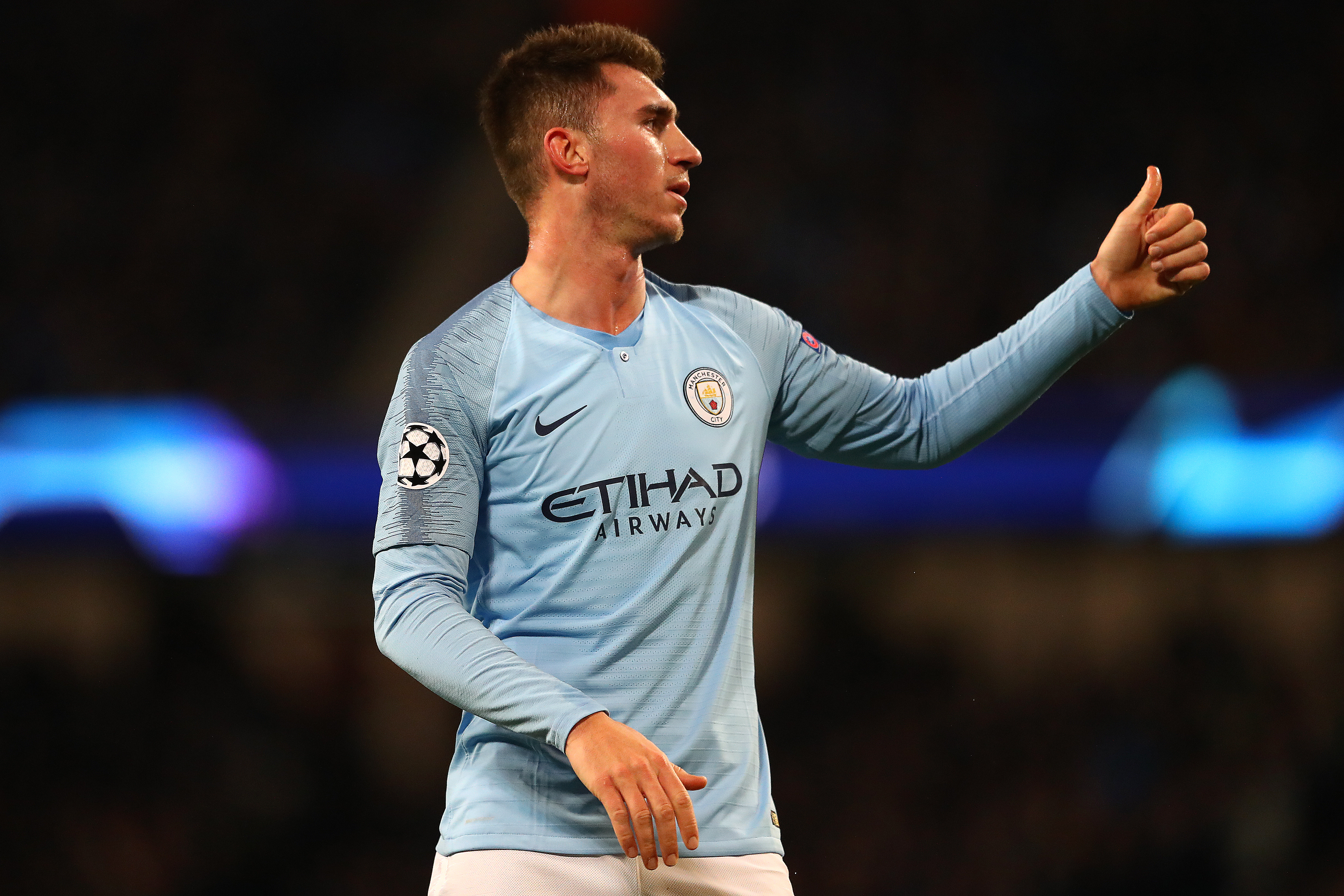 Aymeric Laporte could be rested by Guardiola (Picture Courtesy - AFP/Getty Images)