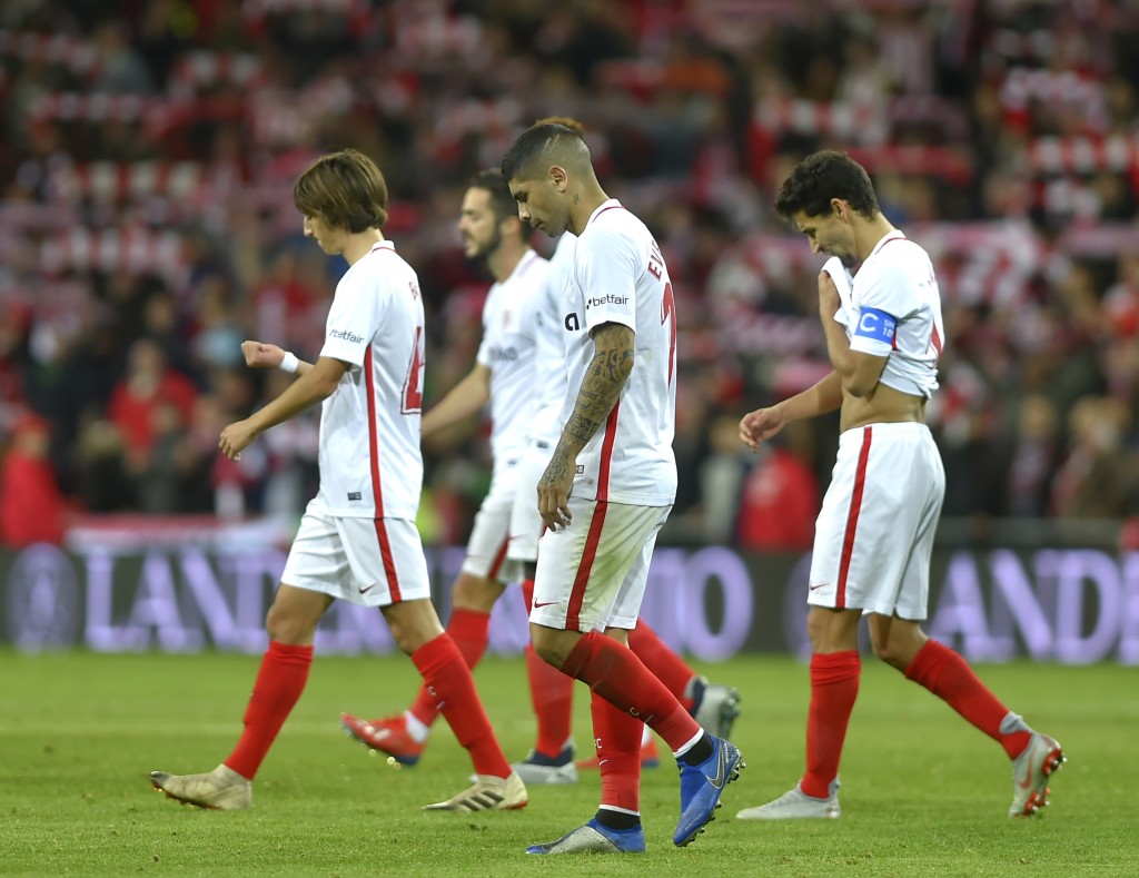 The heads have started falling at Sevilla. (Photo by Ander Gillenea/AFP/Getty Images)