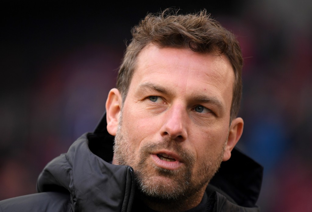 STUTTGART, GERMANY - JANUARY 19: Markus Weinzierl, Manager of VfB Stuttgart looks on prior to the Bundesliga match between VfB Stuttgart and 1. FSV Mainz 05 at Mercedes-Benz Arena on January 19, 2019 in Stuttgart, Germany. (Photo by Matthias Hangst/Bongarts/Getty Images)
