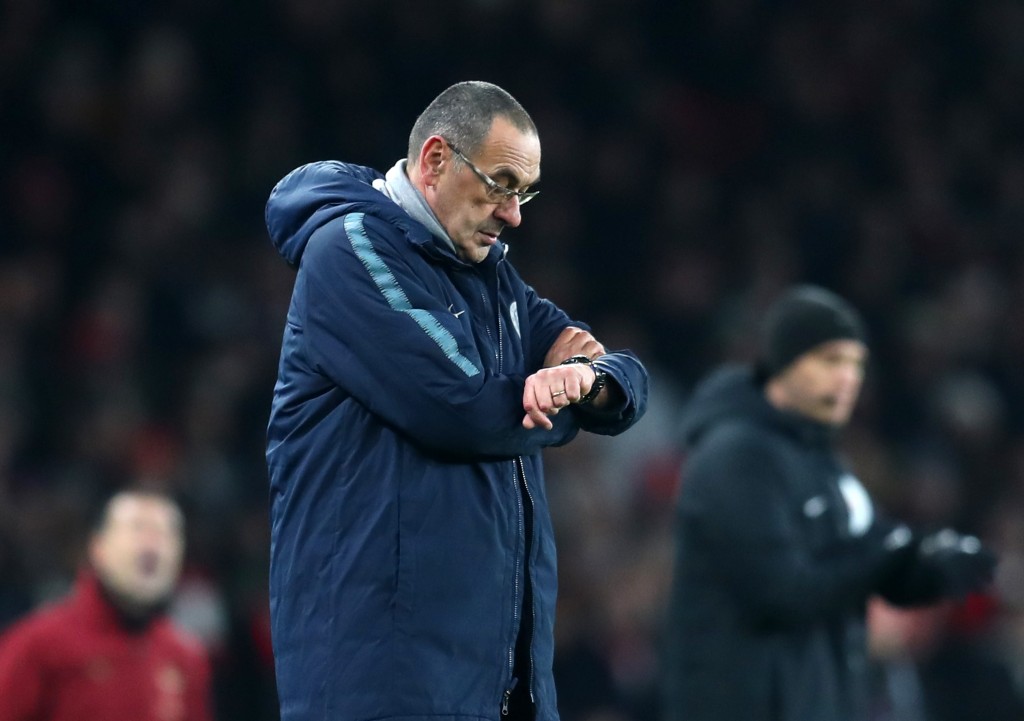 Maurizio Sarri needs to find a way to galvanize his side. (Photo by Catherine Ivill/Getty Images)