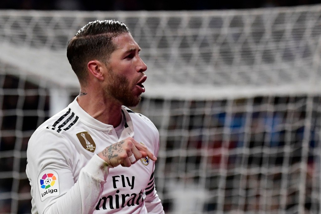 A captain's display (Photo by JAVIER SORIANO/AFP/Getty Images)