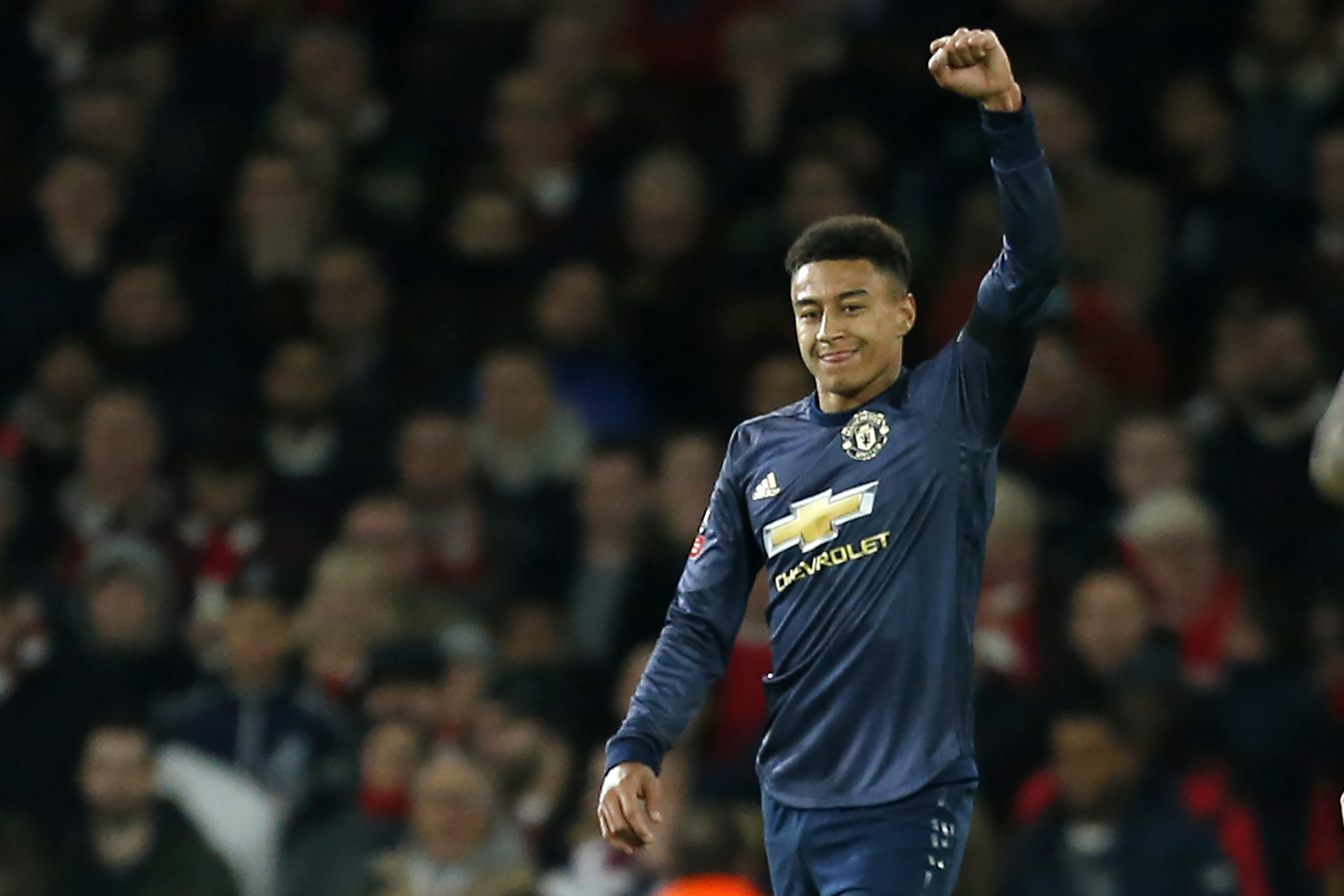 Lingard steals the show (Photo by IAN KINGTON/AFP/Getty Images)