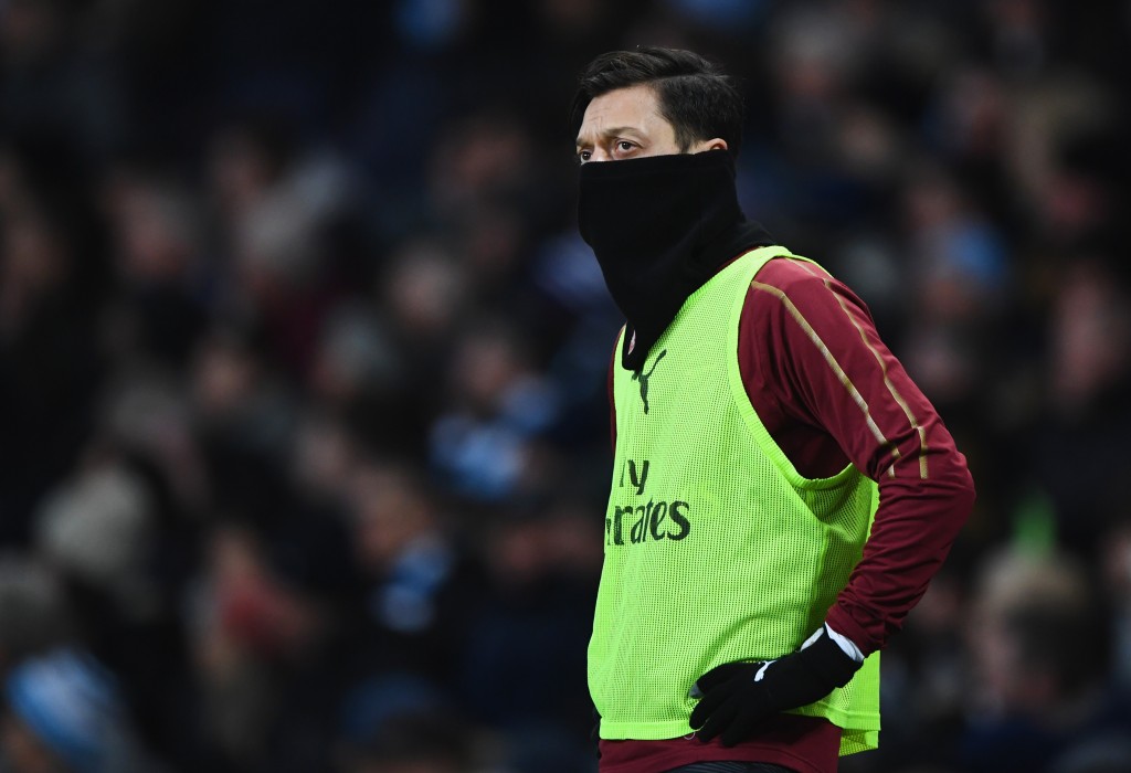 It has been a frustrating season for Ozil. (Photo by Stu Forster/Getty Images)