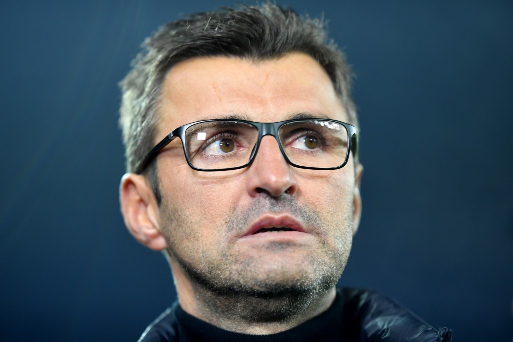 HAMBURG, GERMANY - FEBRUARY 05: Michael Kollner, Manager of Nuernberg during the DFB Cup match between Hamburger SV and 1. FC Nuernberg at Volksparkstadion on February 05, 2019 in Hamburg, Germany. (Photo by Stuart Franklin/Bongarts/Getty Images)