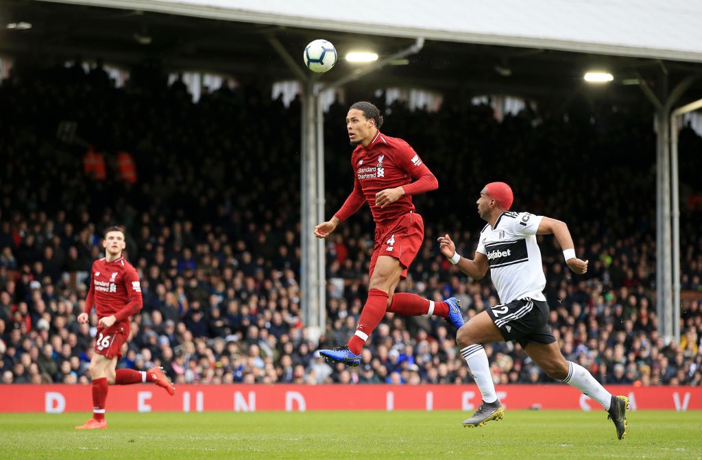 Van Dijk misjudged his header to gift Fulham their equaliser. (Photo courtesy: AFP/Getty)