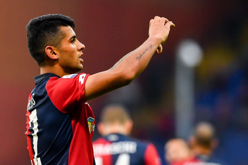Cristian Romero misses out for Genoa due to an injury. (Photo by Paolo Rattini/Getty Images)