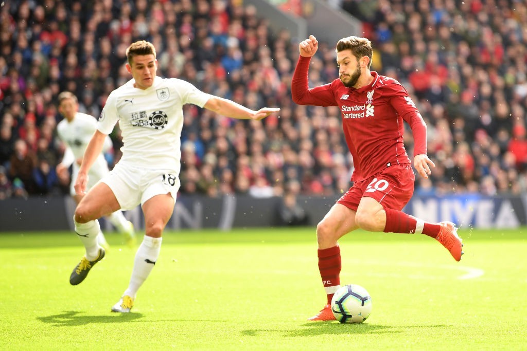Lallana repaid Klopp's faith with an excellent performance against Burnley. (Photo by Michael Regan/Getty Images)