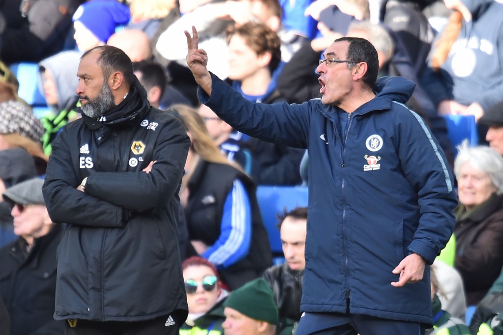 Could Nuno Espirito Santo replace Sarri at Chelsea? (Photo by GLYN KIRK/AFP/Getty Images)