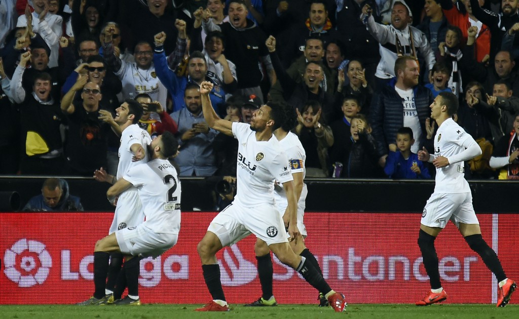 Valencia will be striving to continue their fantastic unbeaten run when Real Madrid come visiting. (Photo by Jose Jordan/AFP/Getty Images)