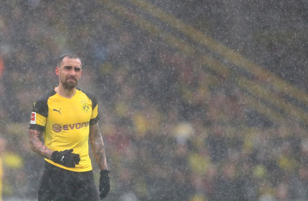 DORTMUND, GERMANY - MARCH 09: Paco Alcacer of Dortmund is seen during the Bundesliga match between Borussia Dortmund and VfB Stuttgart at Signal Iduna Park on March 09, 2019 in Dortmund, Germany. (Photo by Lars Baron/Bongarts/Getty Images)