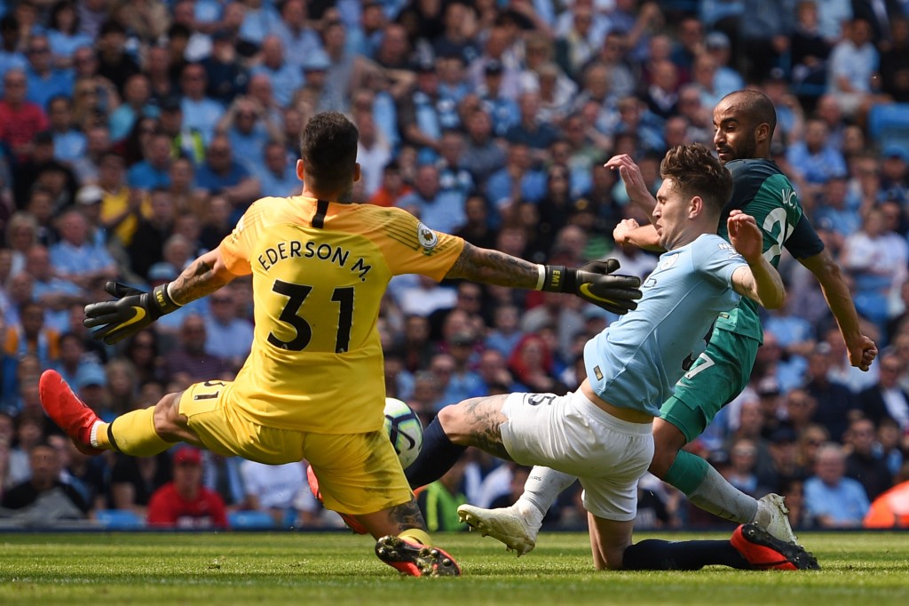Ederson was in unbeatable form (Photo by OLI SCARFF/AFP/Getty Images)