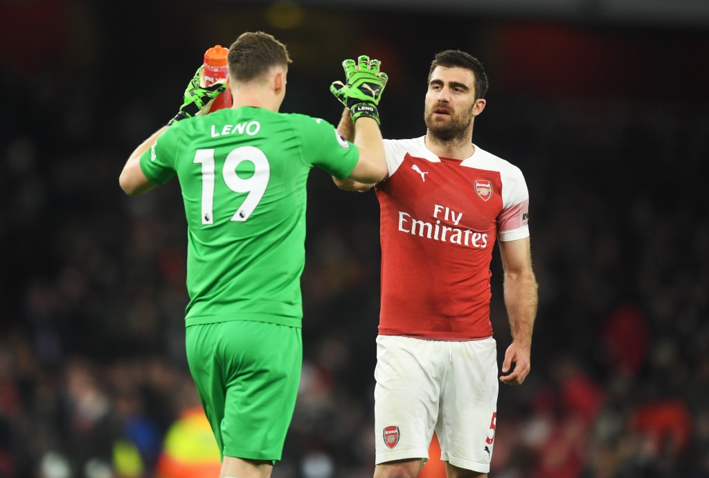 Sokratis was at the heart of Arsenal's defence that earned yet another clean sheet. (Photo by Michael Regan/Getty Images)