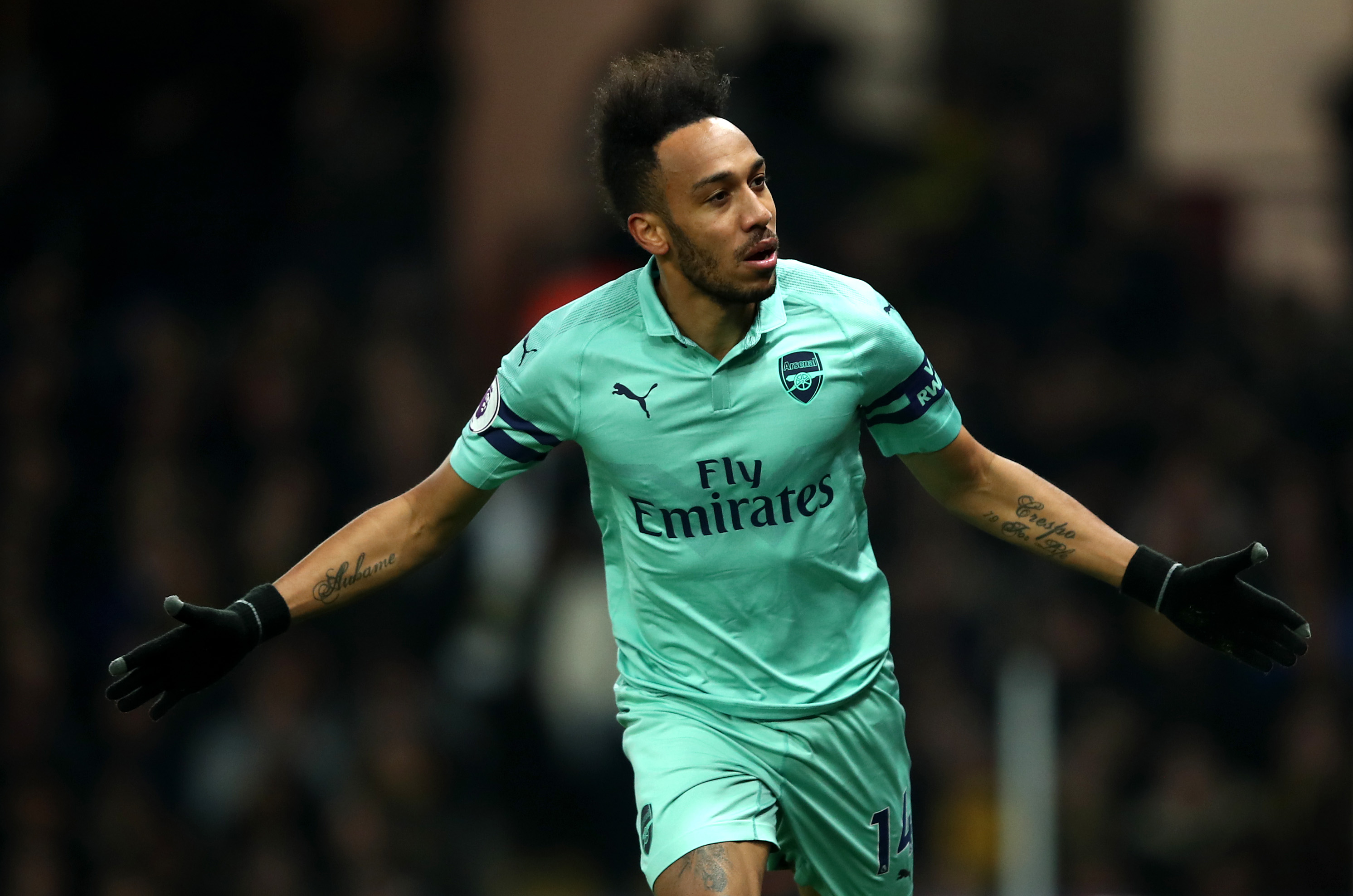 Aubameyang could be targeted by Real Madrid this summer. (Photo courtesy: AFP/Getty)