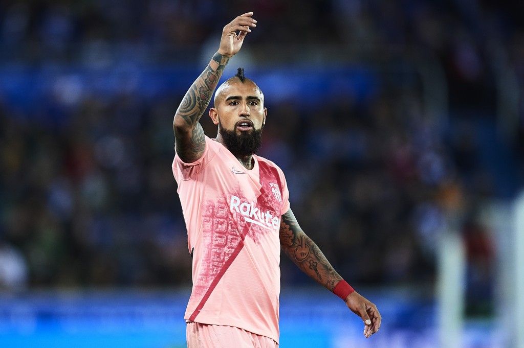 Vidal was dominant in midfield once again. (Photo by Juan Manuel Serrano Arce/Getty Images)