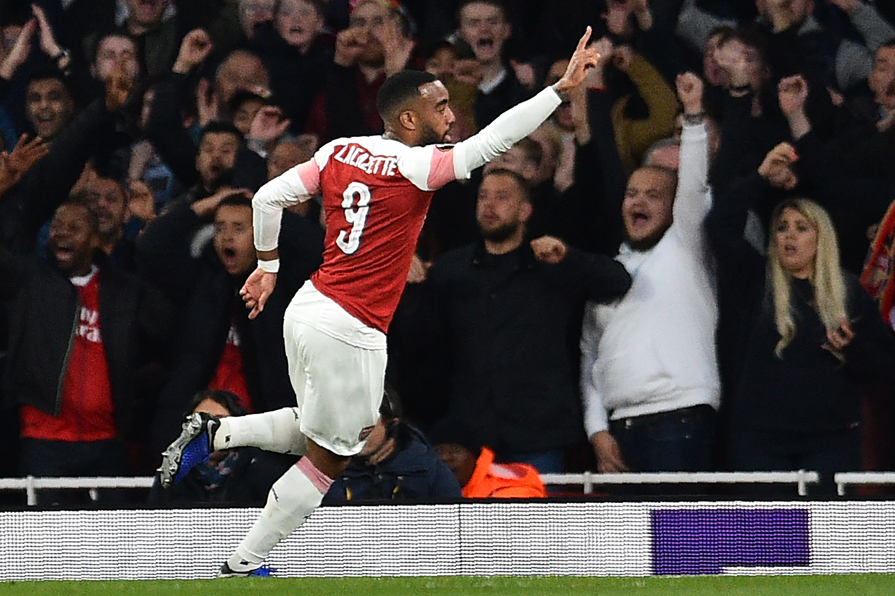 Laca on fire with two goals against Valencia. (Photo courtesy:AFP/Getty)