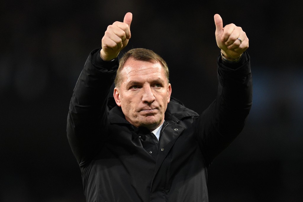 Will Rodgers mastermind a win against Chelsea? (Photo by OLI SCARFF/AFP/Getty Images)
