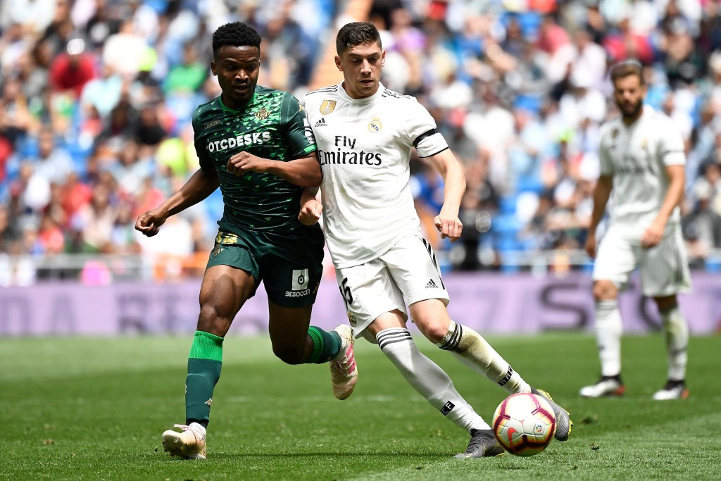 A forgettable outing for young Valverde (Photo by PIERRE-PHILIPPE MARCOU/AFP/Getty Images)