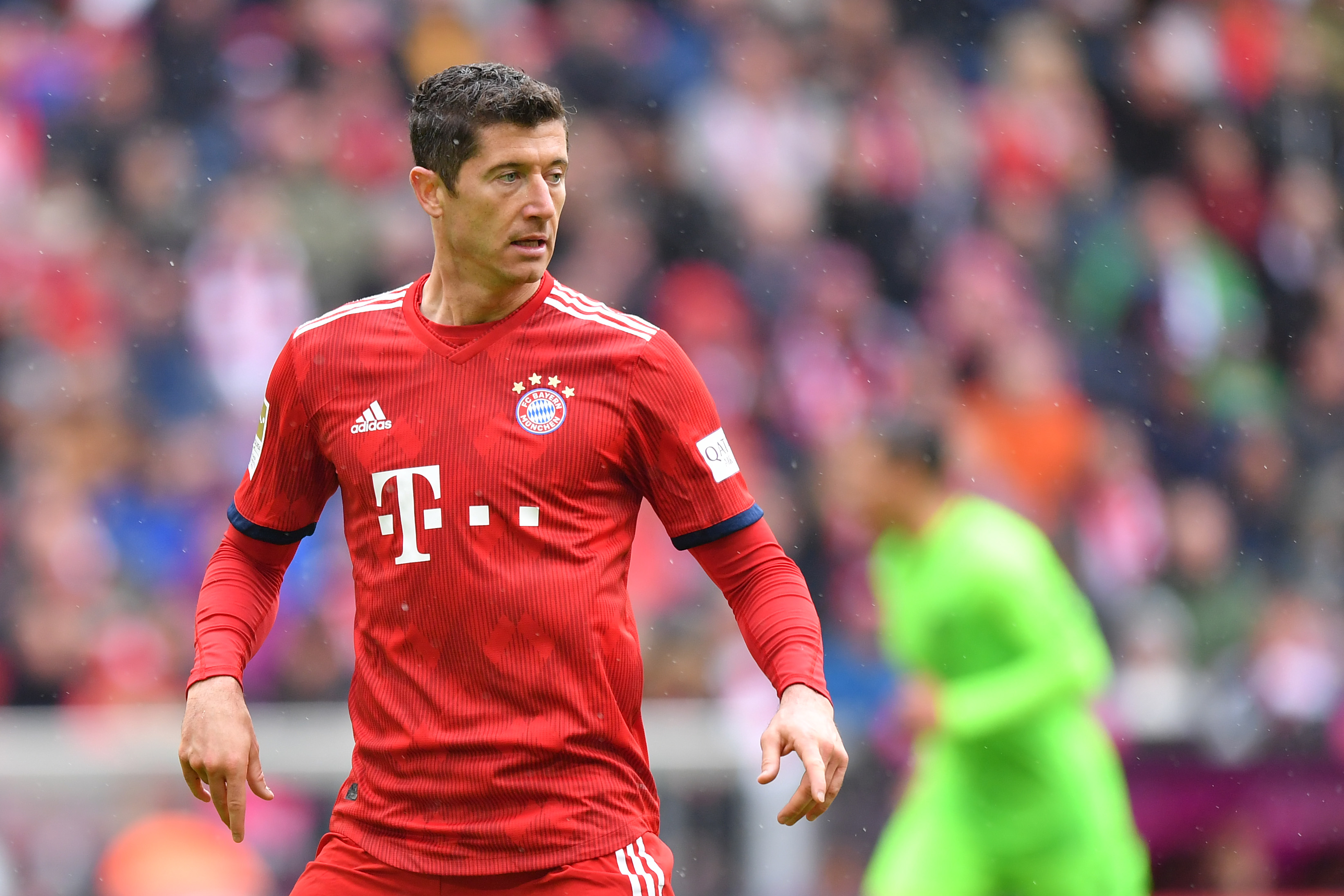 Could Lewandowski join Manchester City this month?. (Photo by Sebastian Widmann/Bongarts/Getty Images)
