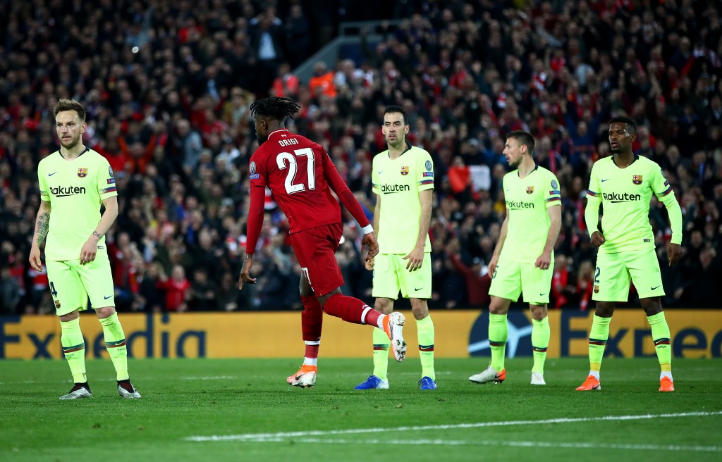After being the scourge of Barcelona, will Origi end up joining them? (Photo by Clive Brunskill/Getty Images)