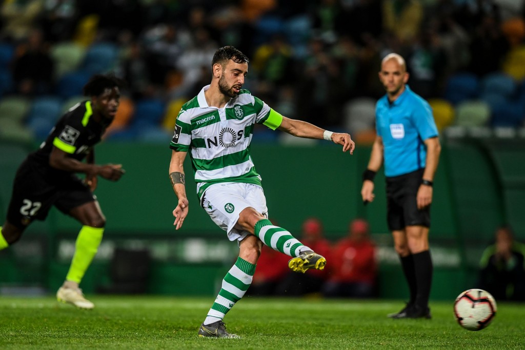 Does Bruno Fernandes have a clear pathway to Manchester United? (Photo by Patricia de Melo Moreira/AFP/Getty Images)