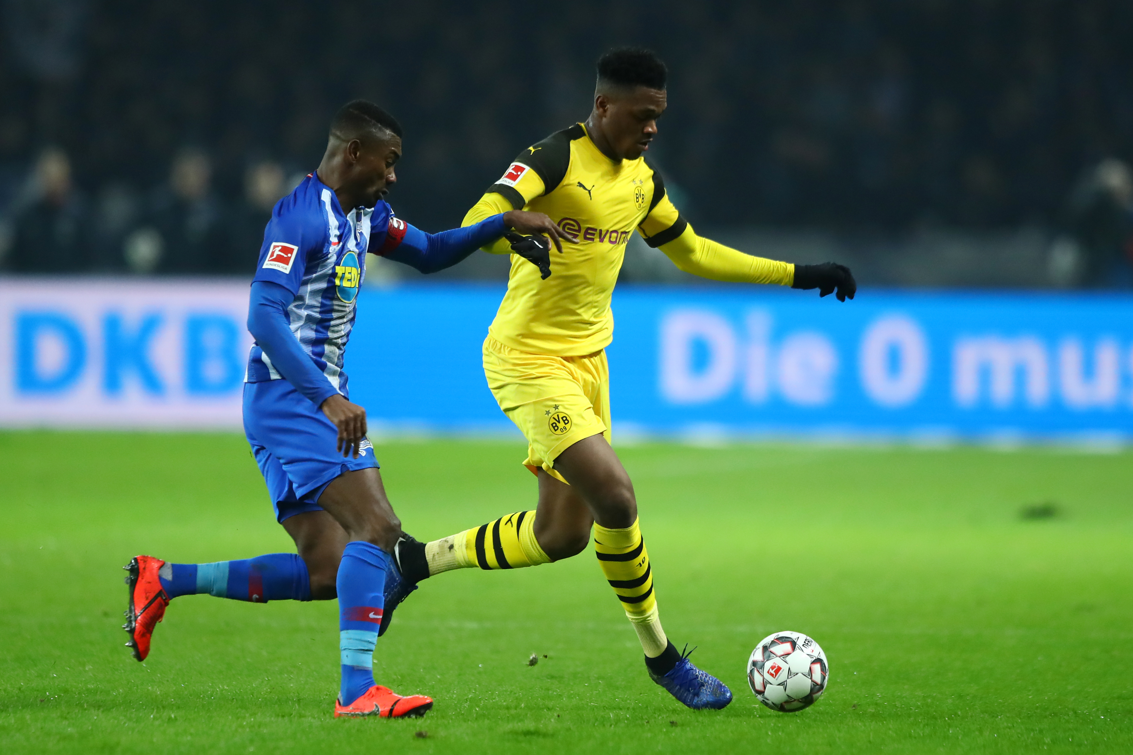 Dan-Axel Zagadou is a free agent this summer. (Photo by Martin Rose/Bongarts/Getty Images)