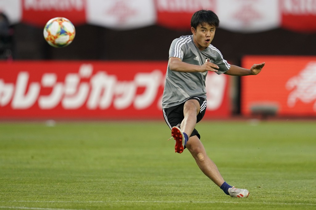 Labelled the Japanese Messi, Takefusa Kubo will hope to Bend it like Beckham at Real Madrid. (Picture Courtesy - AFP/Getty Images)