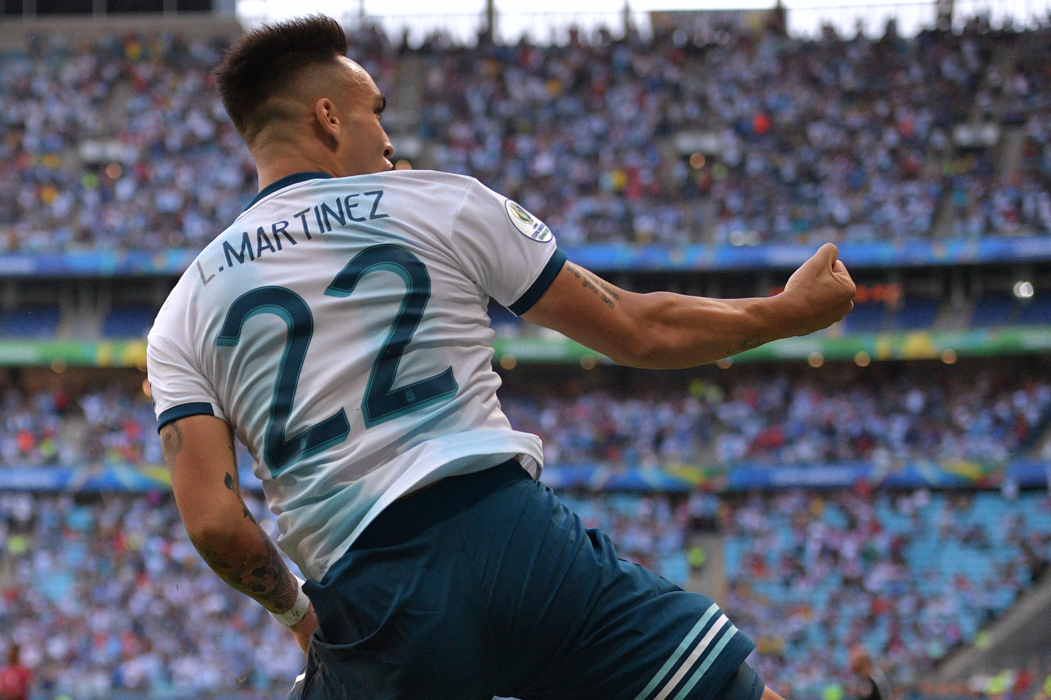 Will Lautaro Martinez deliver the goods for Argentina? (Photo by Carl de Souza/AFP/Getty Images)